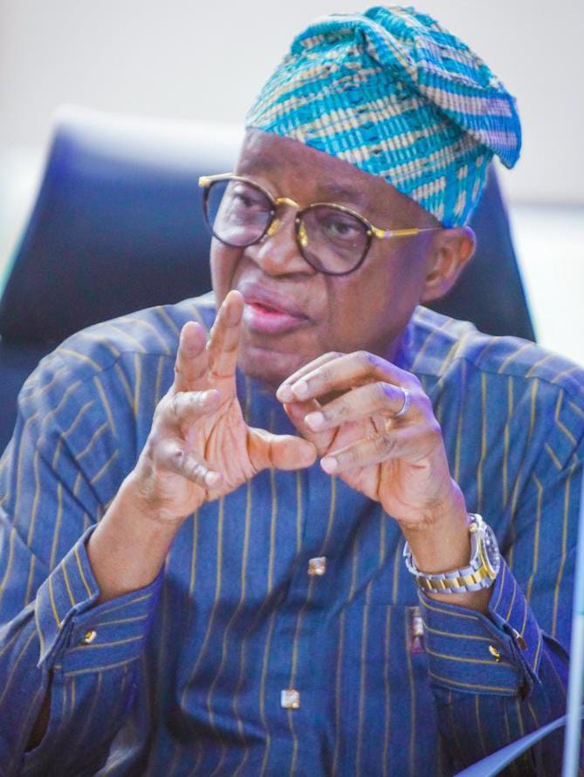 Minister of Marine and Blue Economy, Adegboyega Oyetola, for indigenous shipping