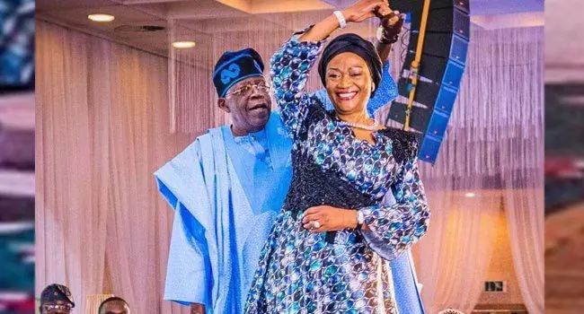 President Bola Ahmed Tinubu who celebrated his wife and First Lady Oluremi Tinubu on 65th birthday