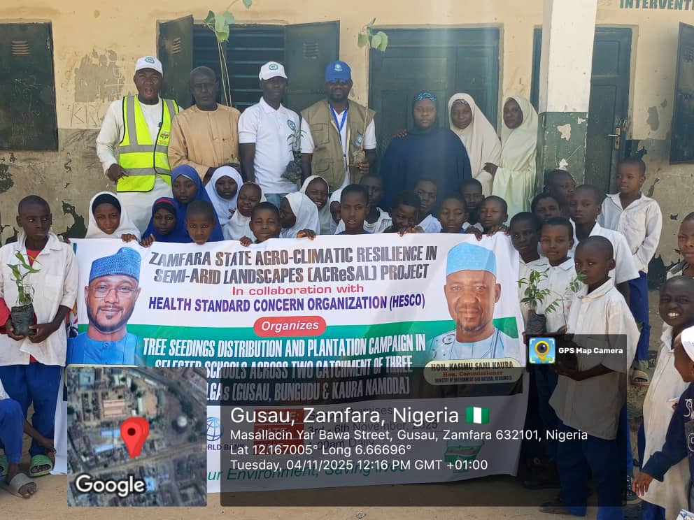 ACreSAL et HESCO distribuent 9 000 plants d'arbres aux écoles de Zamfara – Tribune Online