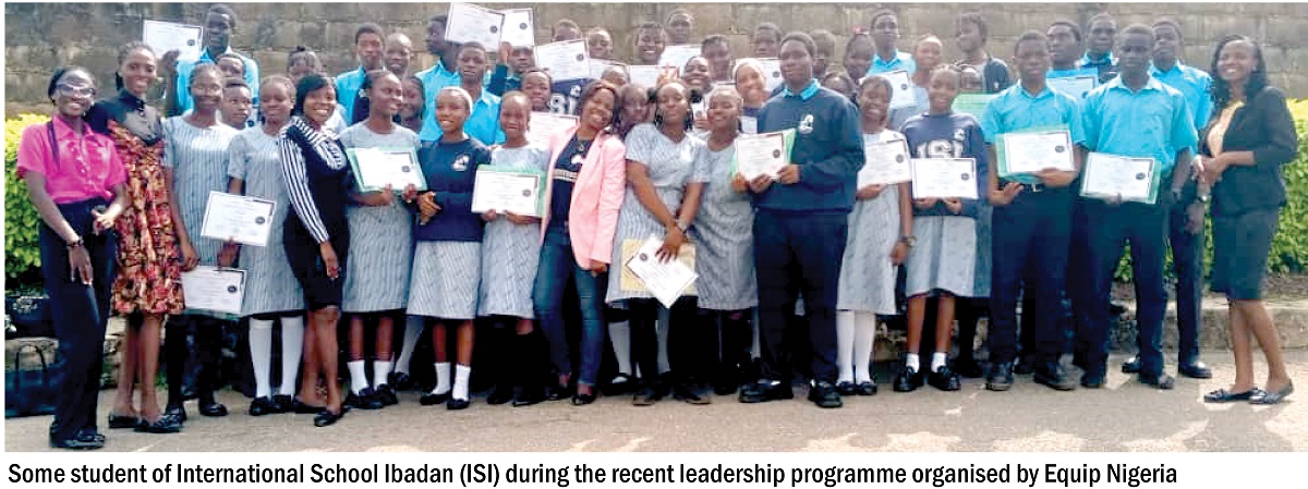 Final-year senior secondary students of the International School, Ibadan about leadership
