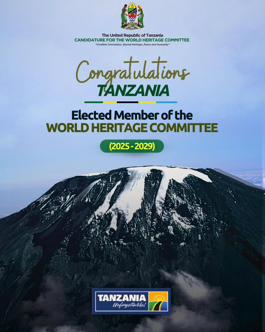 La Tanzanie rejoint le Comité du patrimoine mondial pour un mandat de cinq ans
