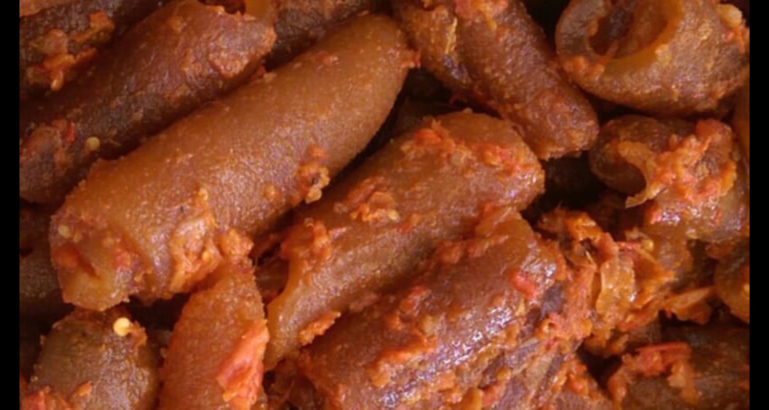 peppered ponmo