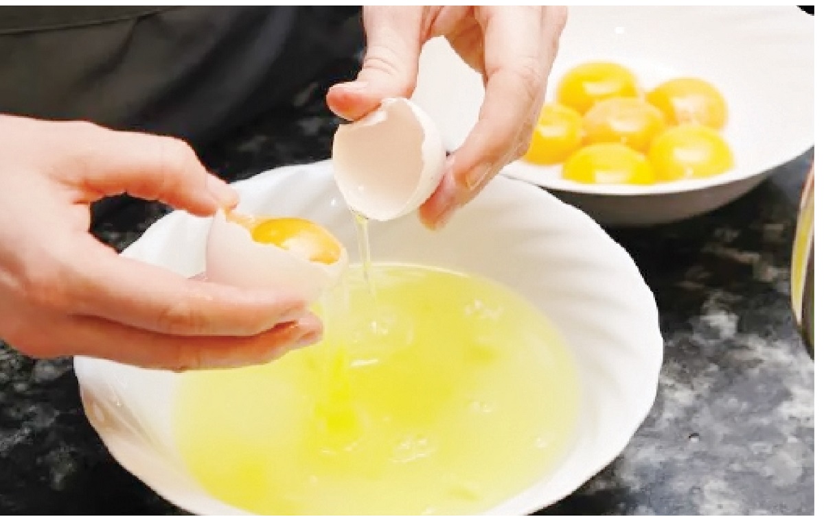 on eggs