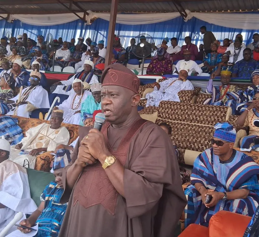 Senator representing Kogi west at the National Assembly, Senator Sunday Karimi at 2025 edition of the Kabba Day Cultural celebration