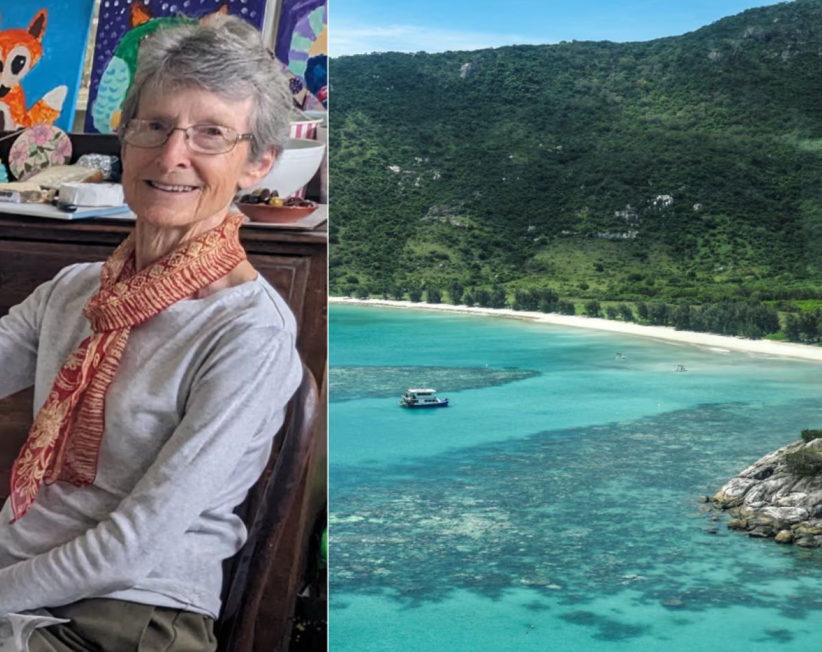 Suzanne Rees at the lizard island
