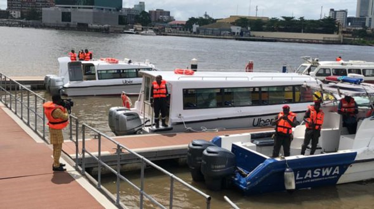 LASWA on some boats operating on Lagos waterways