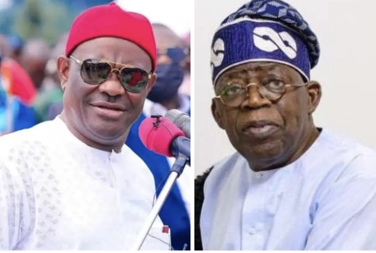 FCT minister, Nyesom Wike, and President Bola Tinubu, whose Lawal turned against. said no state need bailout