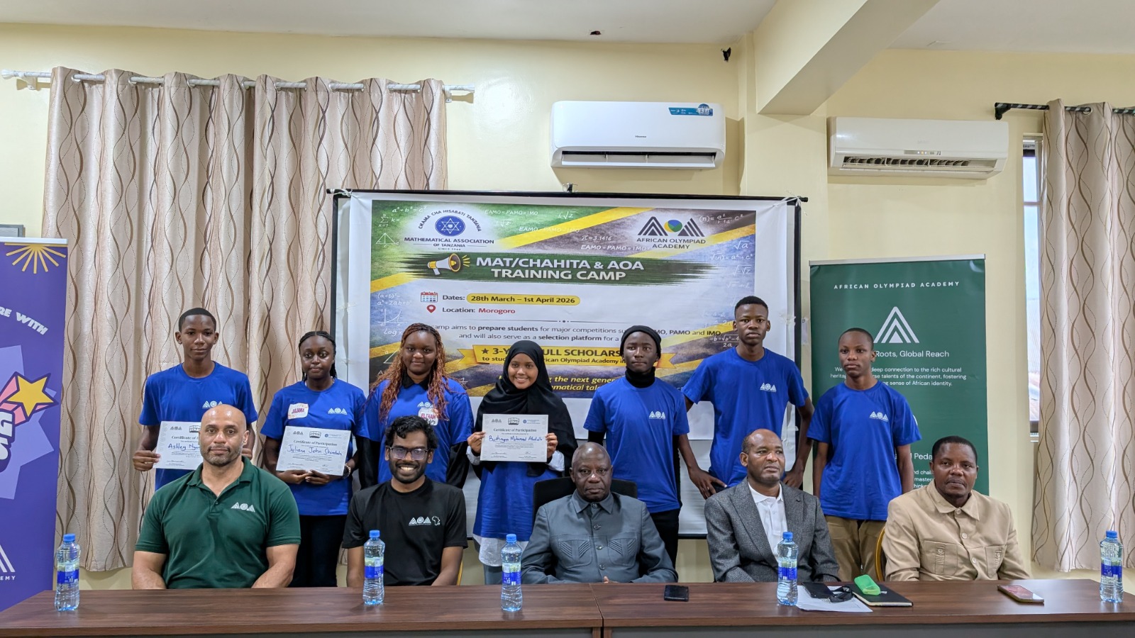 Les meilleurs étudiants en mathématiques arboreront le drapeau de la Tanzanie dans le monde