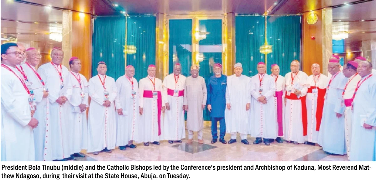 Tinubu and Catholic Bishops