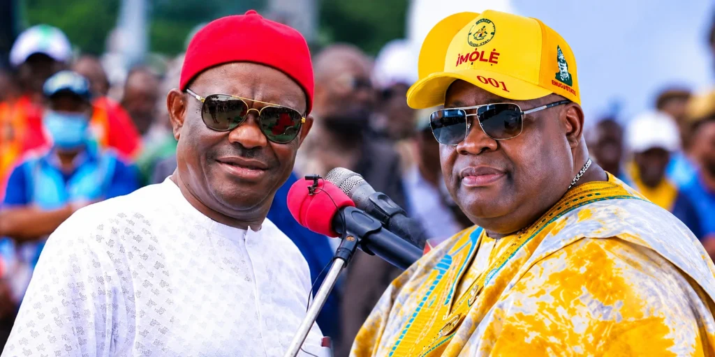 Wike and Ademola Adeleke