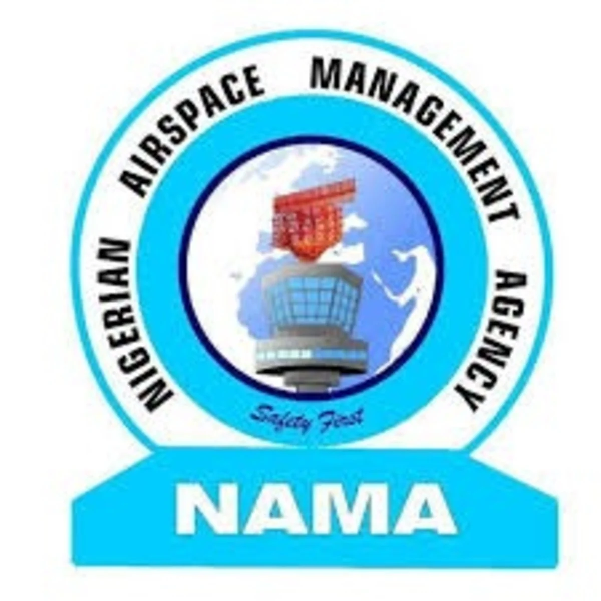 NAMA on navigational charges commercialisation of NAMA NAMA and NSIWC Logo of Nigerian Airspace Management Agency (NAMA)