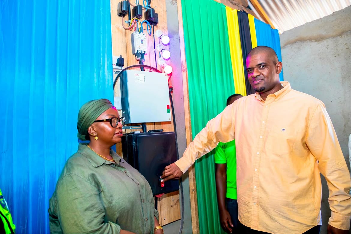 Ndejembi lance les services électriques HEP 2A dans le hameau de Mwanubi à Shinyanga