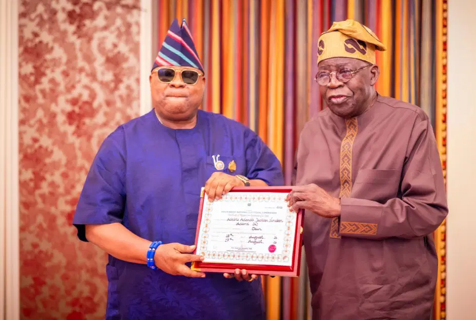 Ne stigmatisez pas vos adversaires, dit Tinubu à Adeleke