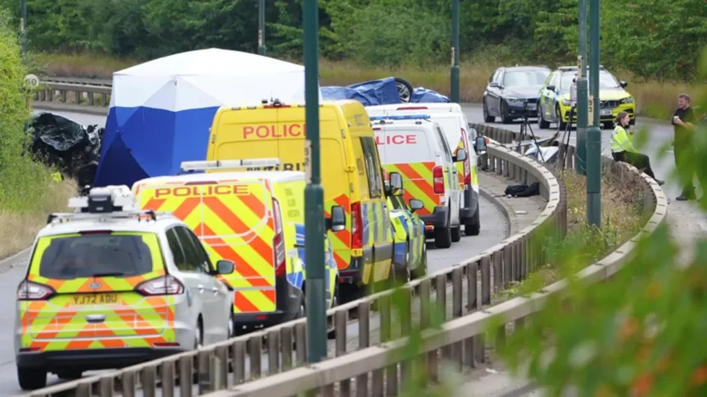 UK Police pursuit crash