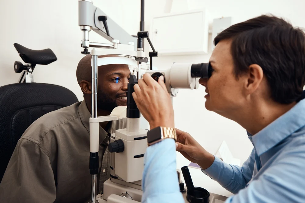 Routine eye scan