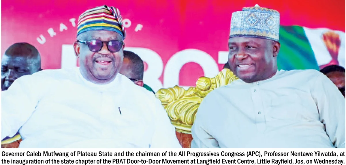 Governor Caleb Mutfwang and Professor Nentawe Yilwatda power sharing