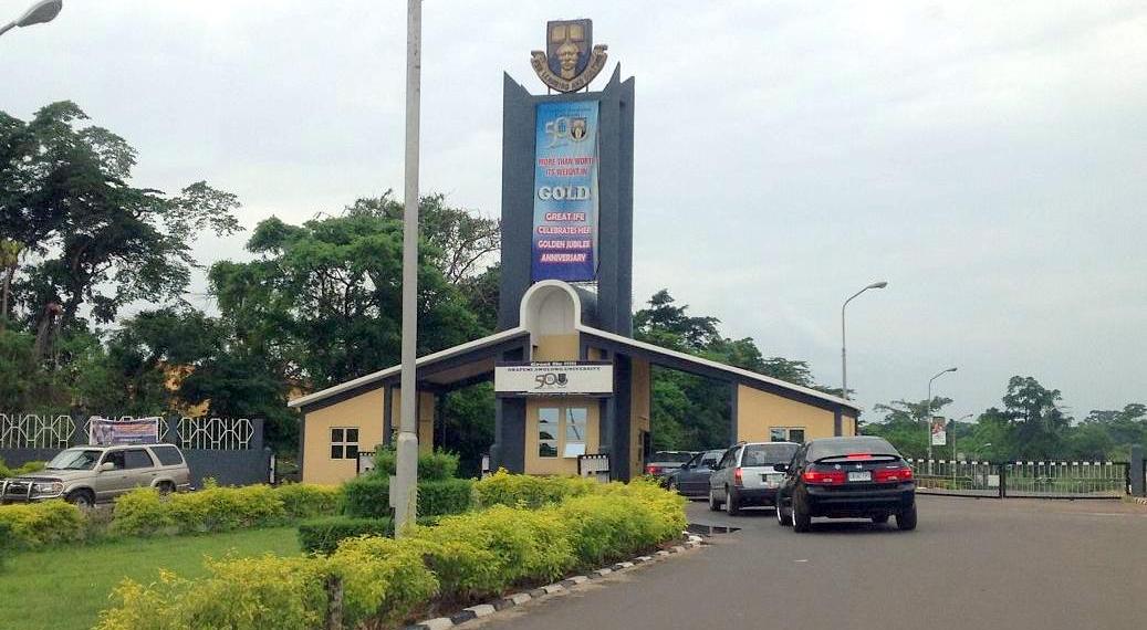 Obafemi Awolowo University (OAU), Ile-Ife, Osun State, gate
